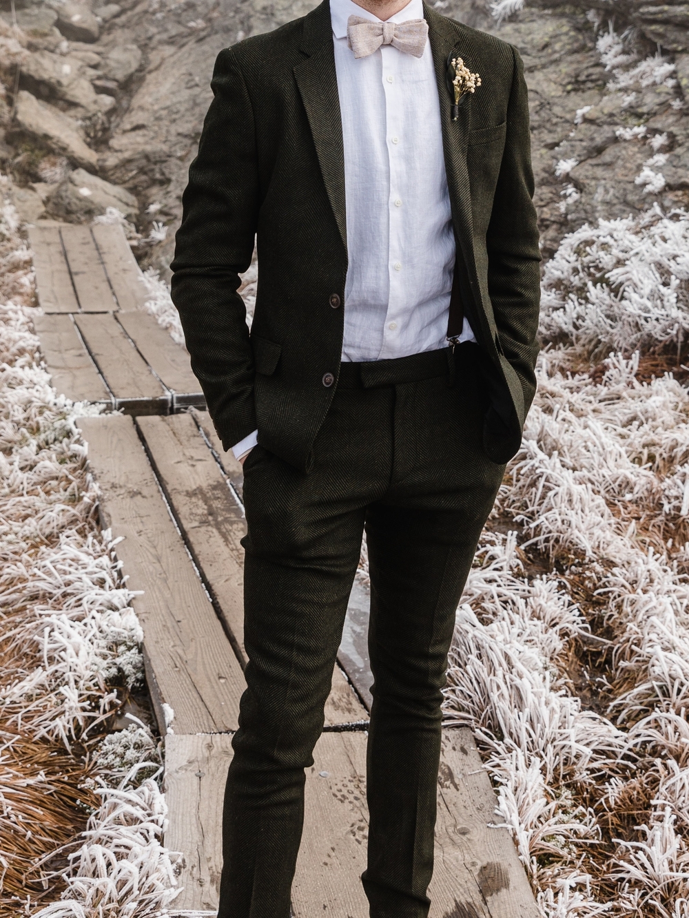ASOS Dark Olive Two-Piece Tailored Suit